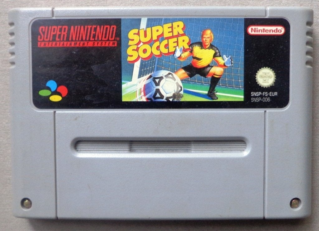 Super Soccer voor de Europese Super Nintendo, Gebruikt, 2 spelers, Ophalen of Verzenden, Vanaf 3 jaar