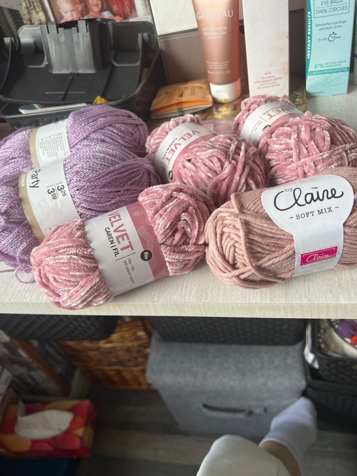 Diverse garens: Zeeman Party, Velvet en By Claire Soft Mix, Ophalen of Verzenden, Nieuw, Breien of Haken, Wol of Garen