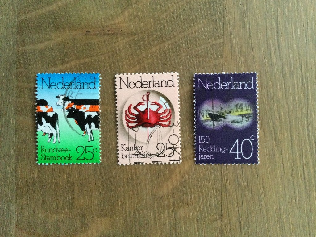 nederland NVPH 1052-1055 gestempeld, Postzegels en Munten, Ophalen of Verzenden, Gestempeld