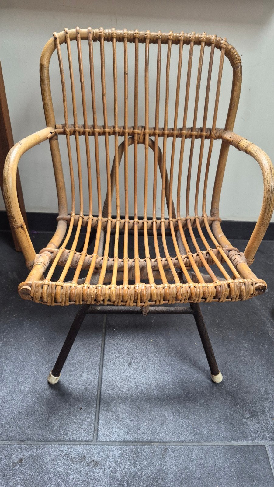 Vintage rotan kinderstoeltje, Ophalen