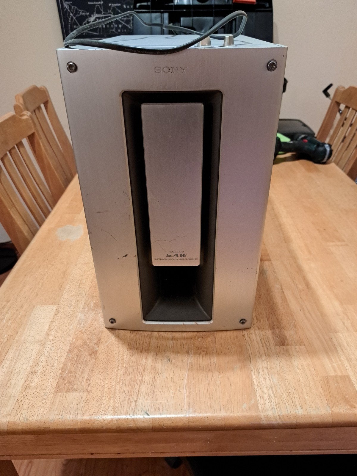 Sony SA-WMS7 actieve subwoofer, Ophalen, Gebruikt, Subwoofer, 60 tot 120 watt