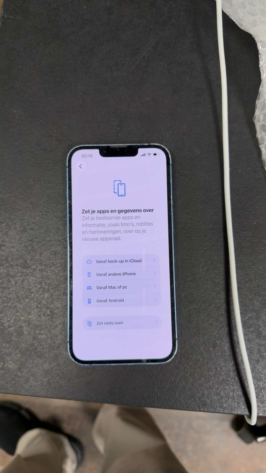 Apple iPhone 13 - Blauw - Achterkant beschadigd, Ophalen of Verzenden, Gebruikt, Blauw, IPhone 13