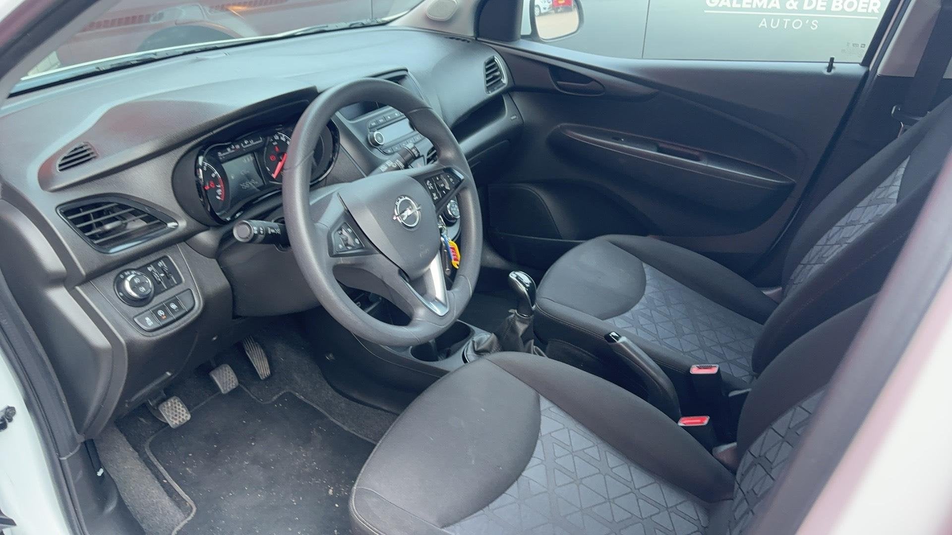 Opel KARL 1.0 ecoFLEX 120 Jaar Edition CRUISE / PDC / LMV /, Auto's, 839 kg, Stof, Gebruikt, Wit
