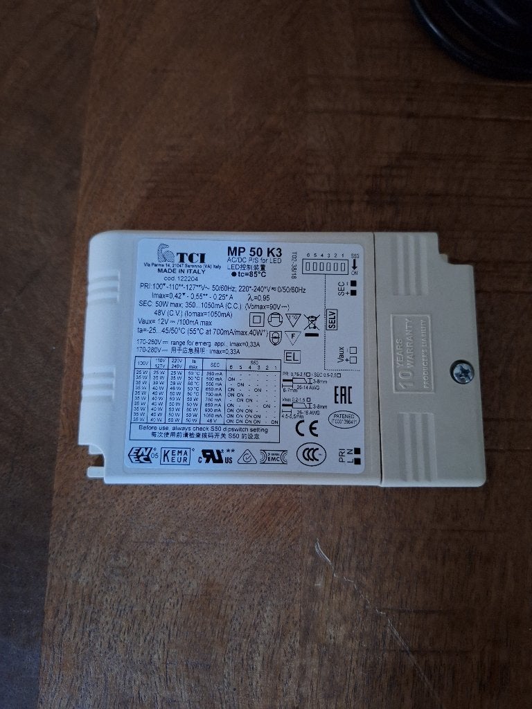 LED Driver TCI MP50 K3 + gratis led driver Interlight, Ophalen of Verzenden, Nieuw, Overige merken, Kabel of Snoer