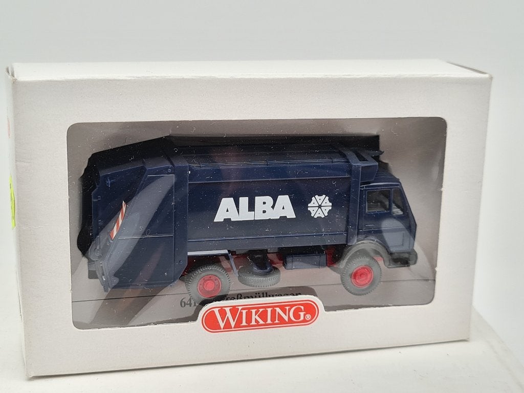 Vuilniswagen ALBA - Mercedes - Wiking 1/87, Hobby en Vrije tijd, Modelauto's | 1:87, Verzenden, Zo goed als nieuw, Bus of Vrachtwagen