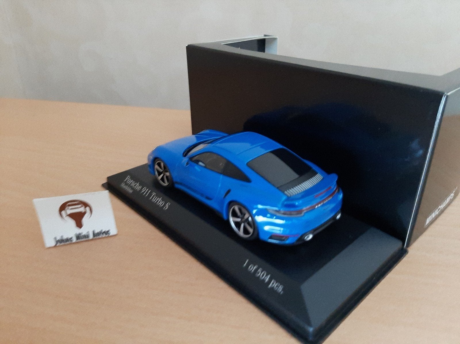 Porsche 911 Turbo S (992) Shark Blue van Minichamps 1:43, Minichamps, Auto, Nieuw, Ophalen of Verzenden