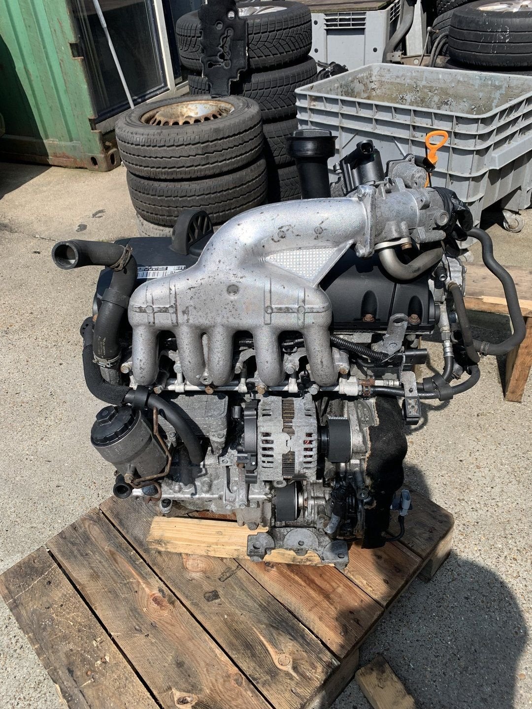 Volkswagen T5 2.5 BNZ Motorblok, Ophalen, Gebruikt, -, Volkswagen