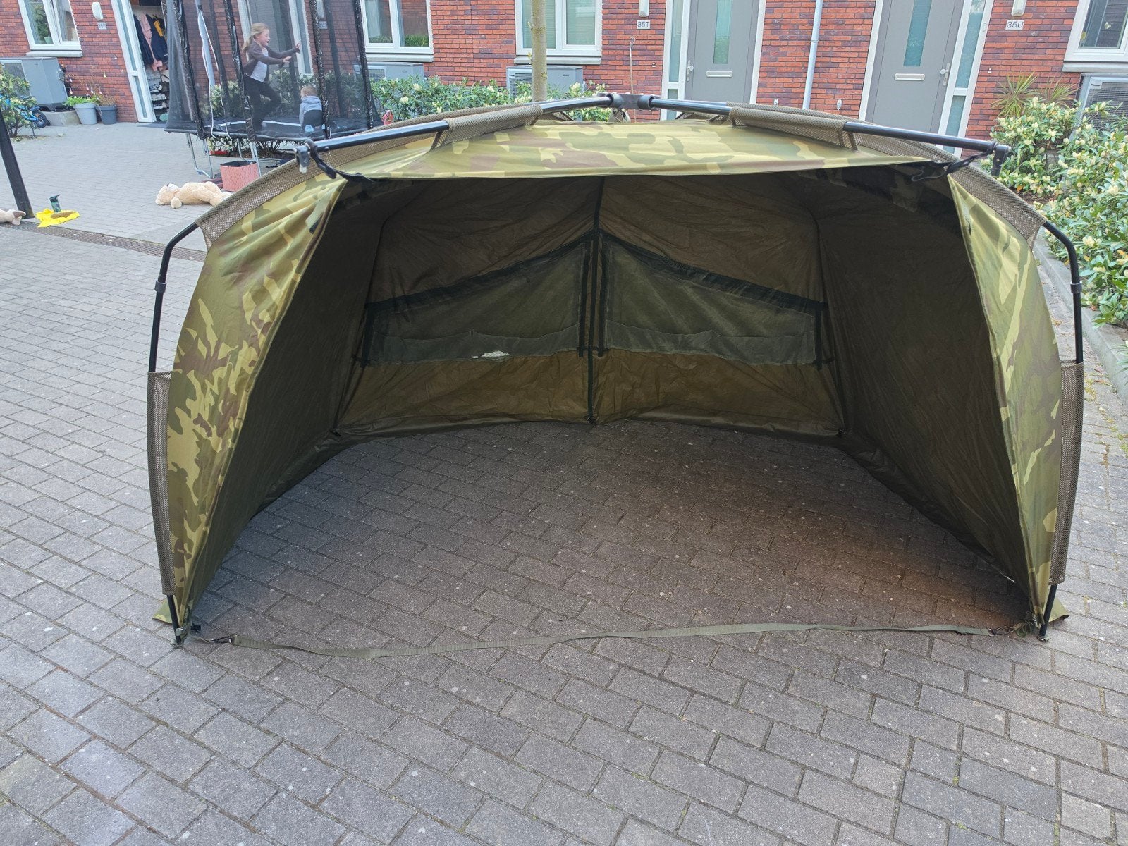 Sonik AXS Camo 1 Man Bivvy + Overwrap + Grondzeil, Ophalen, Zo goed als nieuw, Overige typen
