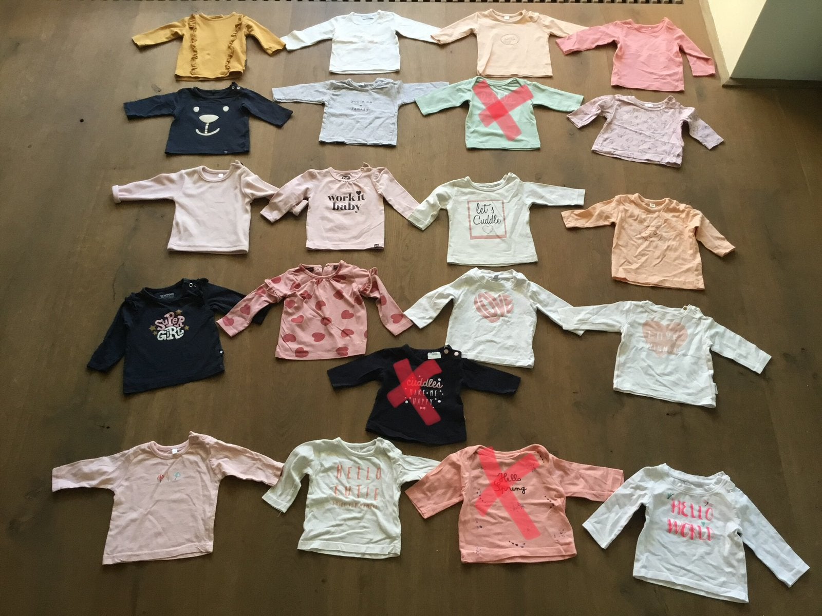 Longsleeves maat 56 meisje unisex shirts longsleeve shirt, Kinderen en Baby's, Babykleding | Maat 56, Ophalen of Verzenden, Zo goed als nieuw