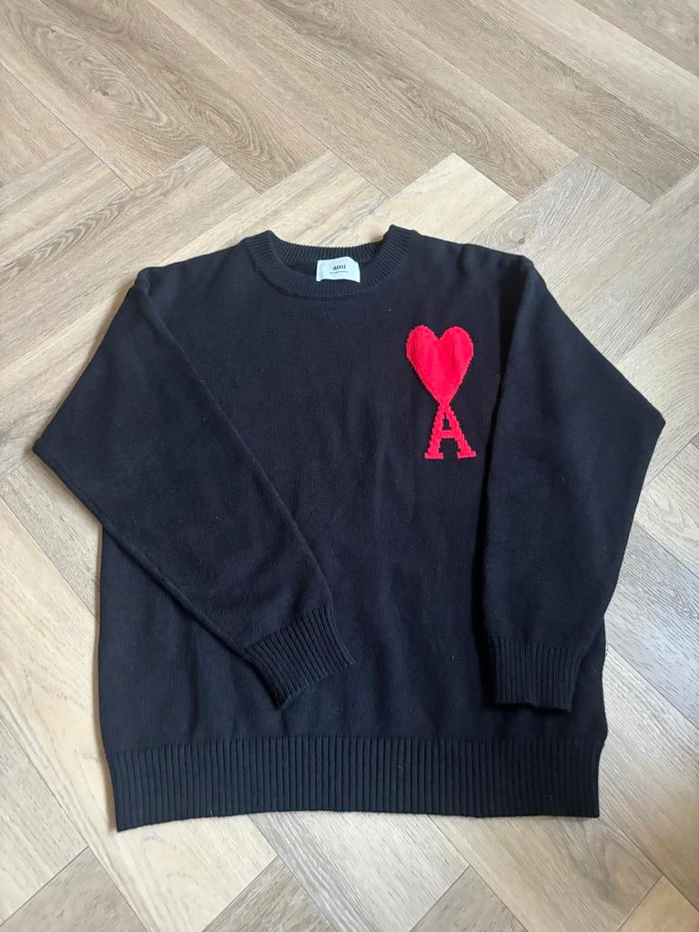Ami Paris Sweater Maat S Zwart Ongedragen, Kleding | Heren, Truien en Vesten, Ophalen of Verzenden, Zo goed als nieuw
