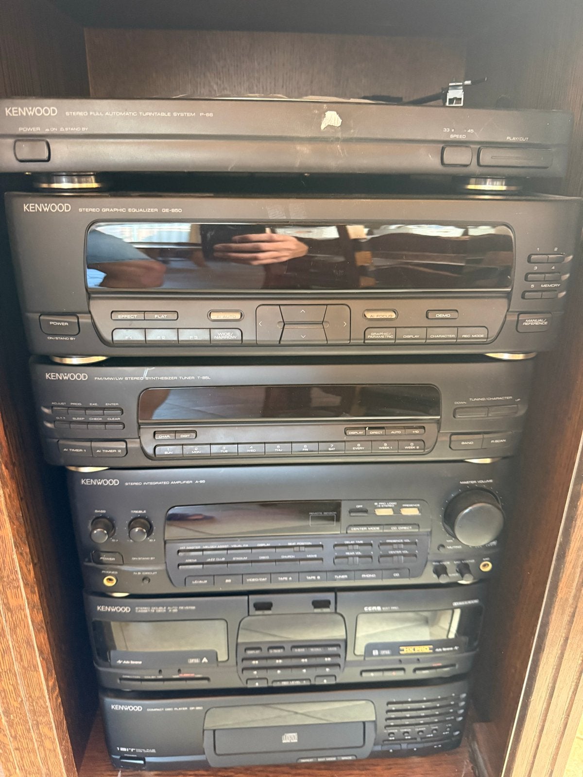 Kenwood Stereo Set met Magnat Concept 4 Speakers, Ophalen, Gebruikt, Cassettedeck, Losse componenten