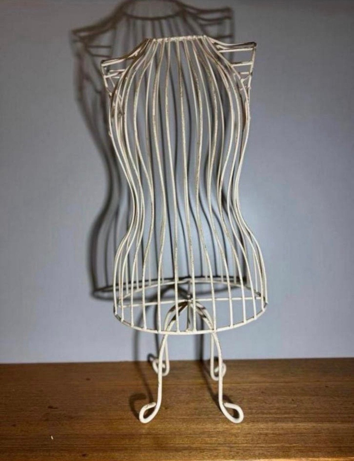 Vintage cremewit metalen paspop buste.345, Ophalen, Huis en Inrichting