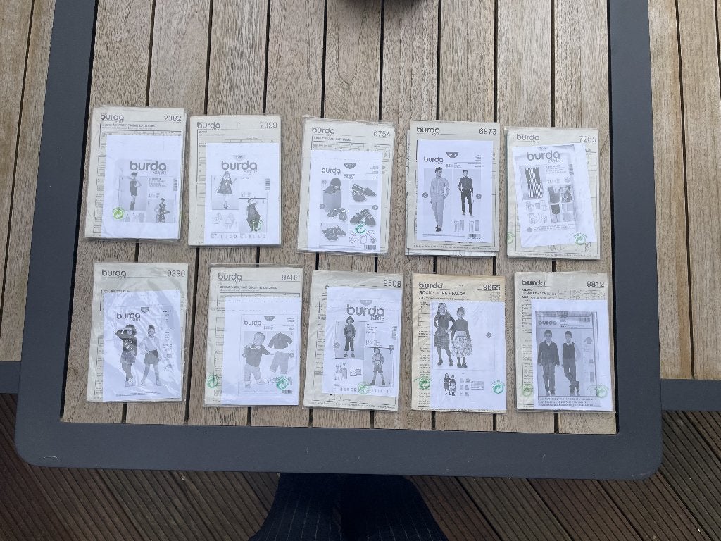 Burda naaipatronen diversen, Hobby en Vrije tijd, Kledingpatronen, Zo goed als nieuw, Overige typen, Kind, Burda, Ophalen of Verzenden
