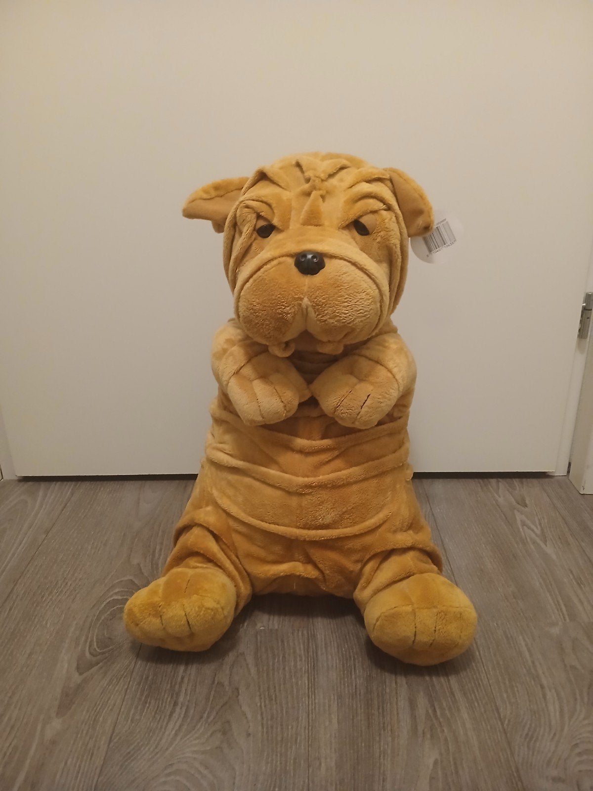 Grote Shar-Pei Knuffel - 50 cm - Zo goed als nieuw, Overige merken, Overige karakters, Middelgroot (20 tot 80 cm), Bruin