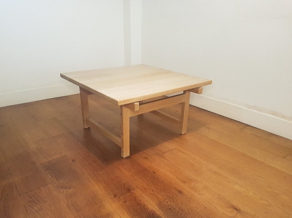 Deense salontafel van Hans J. Wegner voor PP Møbler, Gebruikt, Vierkant, Ophalen of Verzenden, 75 cm of meer