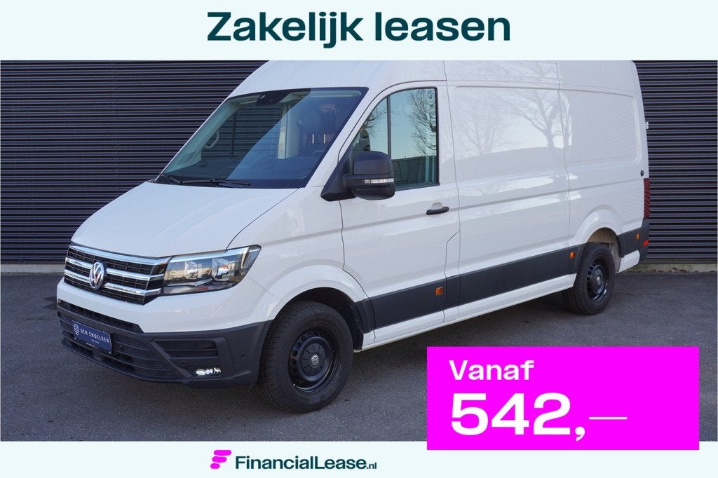 Volkswagen Crafter 35 177pk RWD L3H3/L2H2 3500kg Trekhaak Ap, Gebruikt, 4 cilinders, Volkswagen, Wit