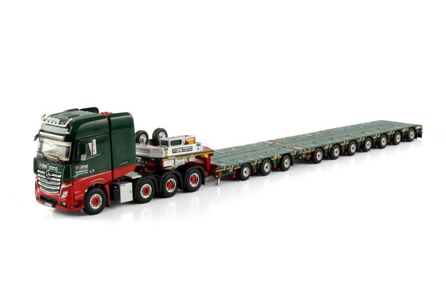 Kahl Mercedes Actros MP5 + Nooteboom 3+7 Nieuw [wsi-1:50], Ophalen of Verzenden, Nieuw, Bus of Vrachtwagen, Wsi