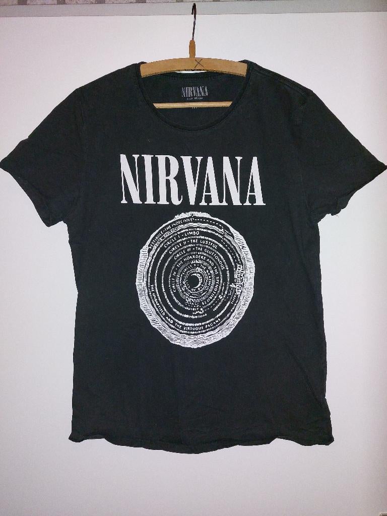 NIRVANA shirt, mt M, Ophalen of Verzenden, Zo goed als nieuw, Maat 48/50 (M), Zwart