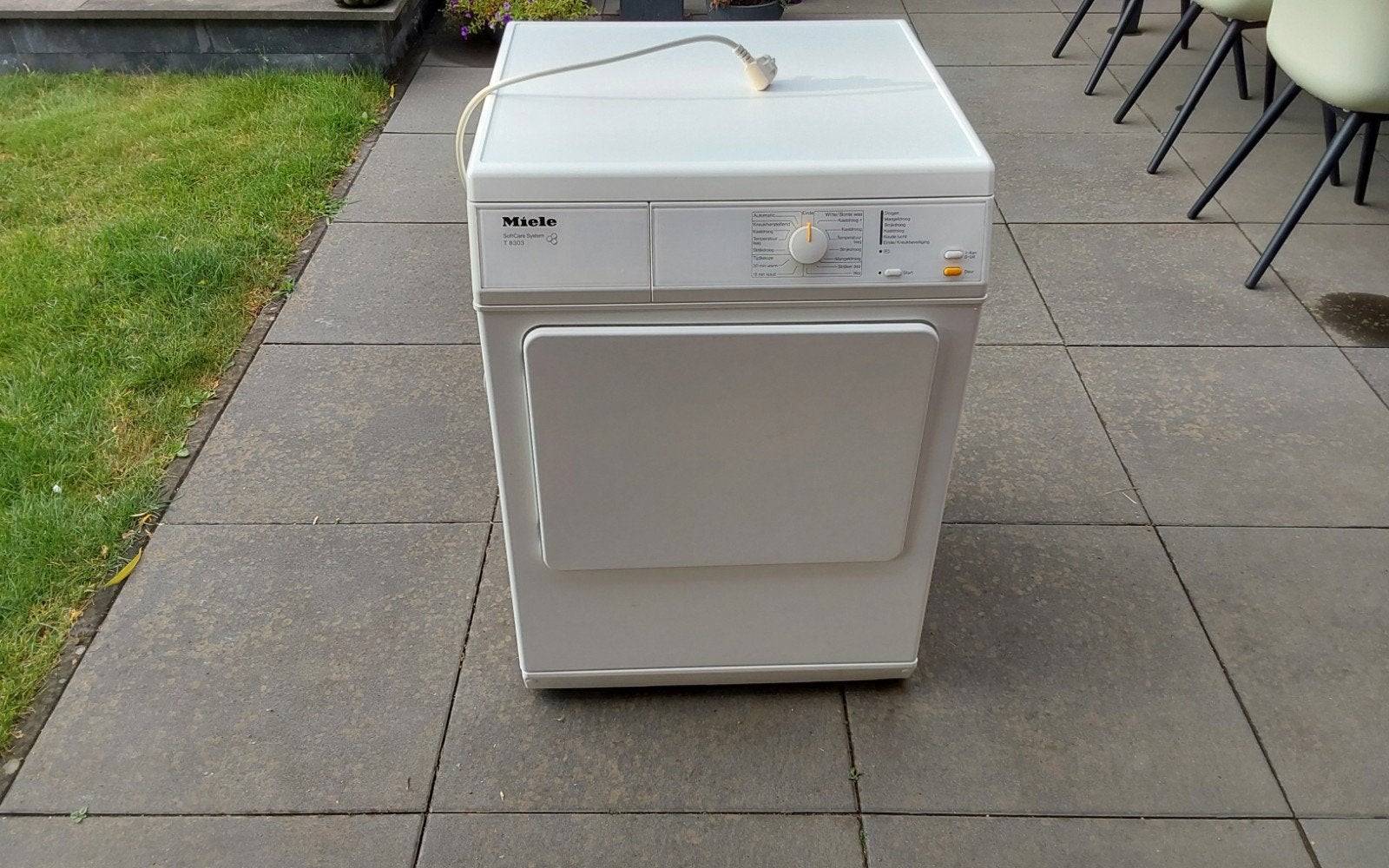 Miele SoftCare System T 8303 Luchtafvoer Wasdroger, Witgoed en Apparatuur, Wasdrogers, Ophalen, 6 tot 8 kg, Gebruikt, Luchtafvoer