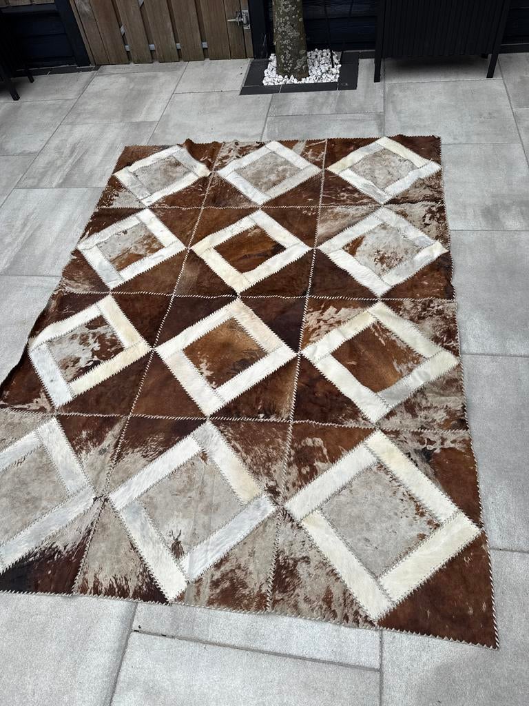 Tapijt koeien, Huis en Inrichting, Stoffering | Tapijten en Kleden, Ophalen, Gebruikt, 200 cm of meer, 50 tot 100 cm