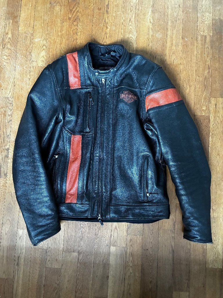 Harley Davidson HWY-100 WATERPROOF LEATHER JACKET, Motoren, Harley-Davidson, Heren, Jas | leer, Ophalen of Verzenden