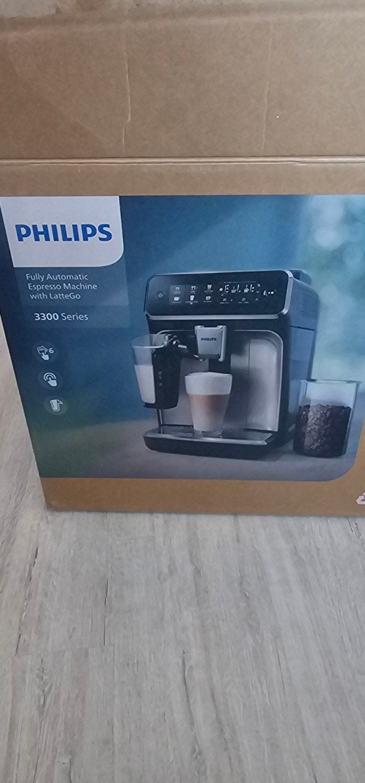 Philips 3300 Series Volautomatische Espressomachine LatteGo, Witgoed en Apparatuur, Ophalen of Verzenden, Zo goed als nieuw, Espresso apparaat