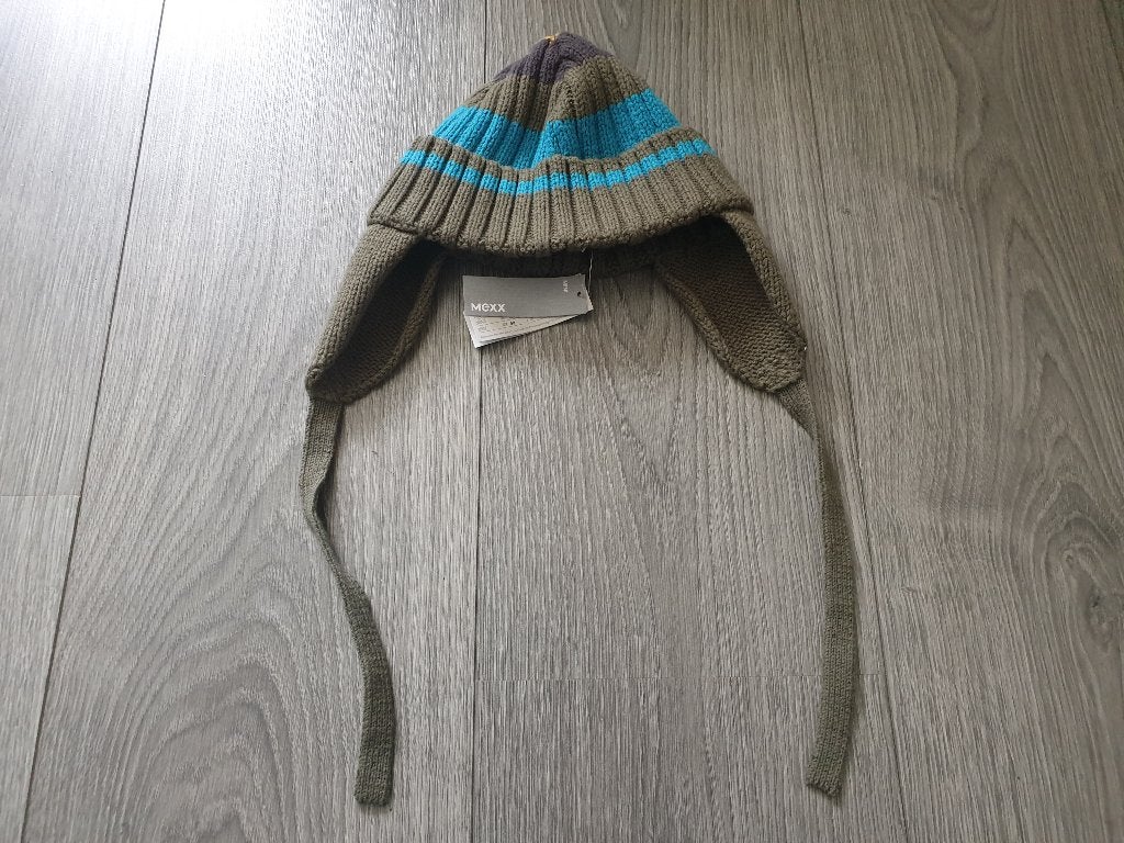 MEXX groen gebreide muts maat 44/46 cm *nieuw* ~ MS3701, Kinderen en Baby's, Babykleding | Mutsen, Sjaals en Wanten, Mexx, Maat 62