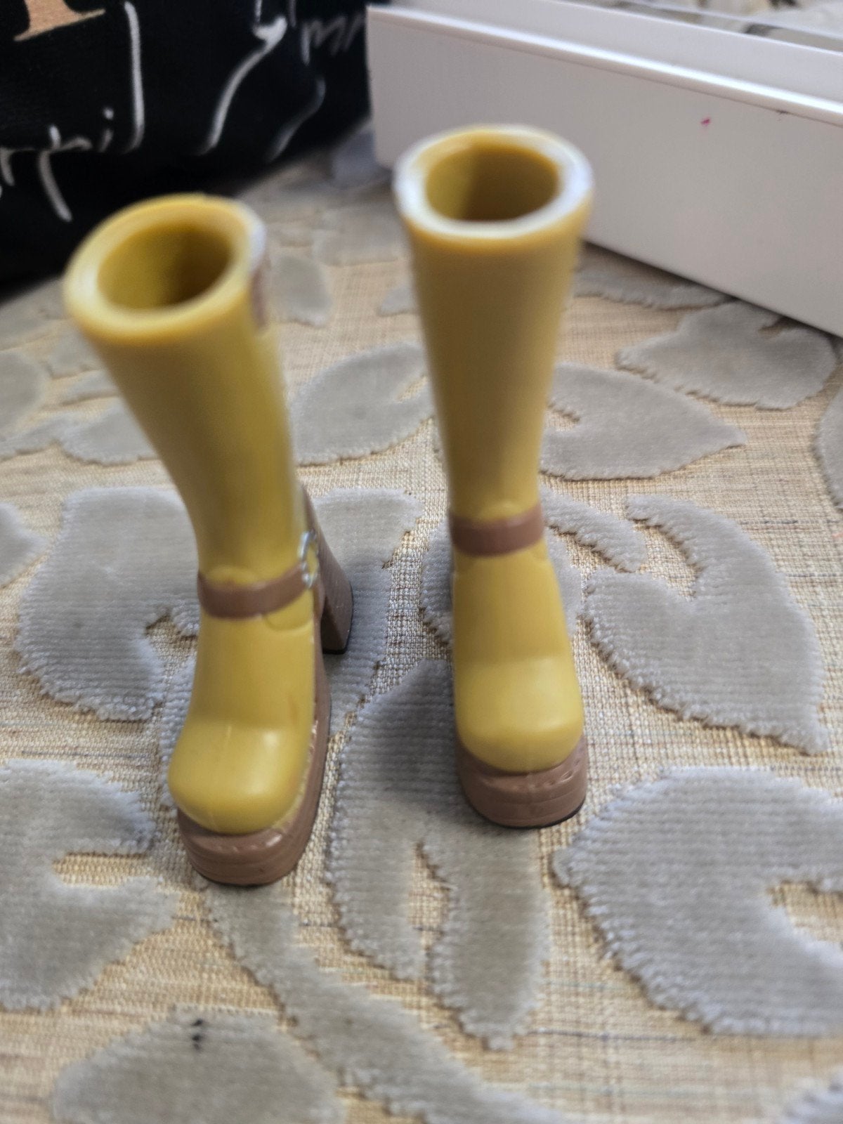 Gele Bratz laarzen met hakken, Verzamelen, Ophalen of Verzenden, Gebruikt