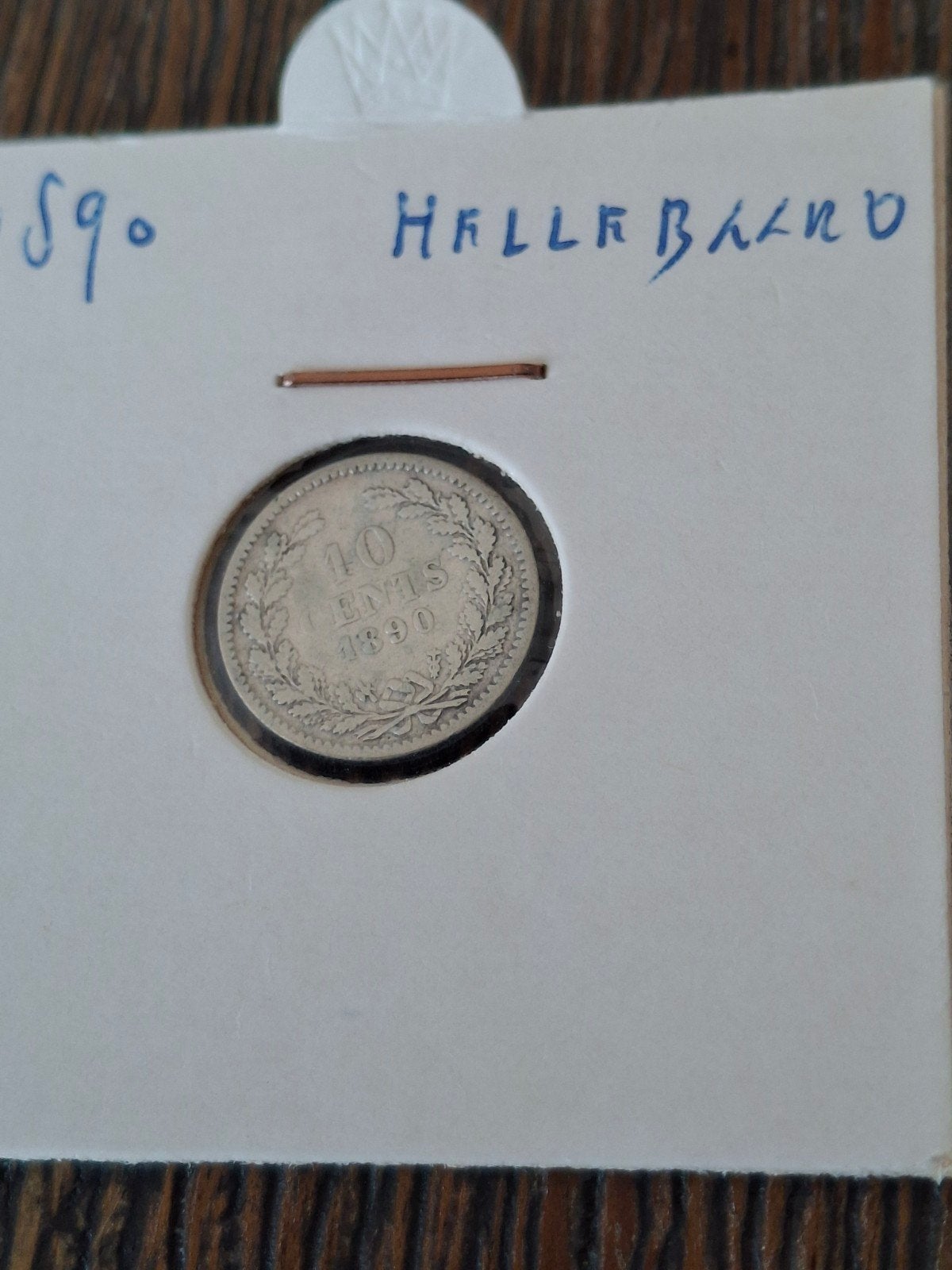 Zilveren 10 Cents munt Koning Willem III 1890, Ophalen of Verzenden