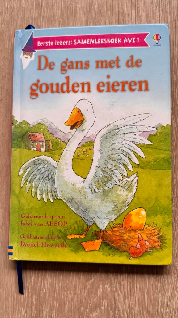 De Gans met de Gouden Eieren - Leerzaam Samenleesboek AVI 1, Ophalen of Verzenden, Gelezen