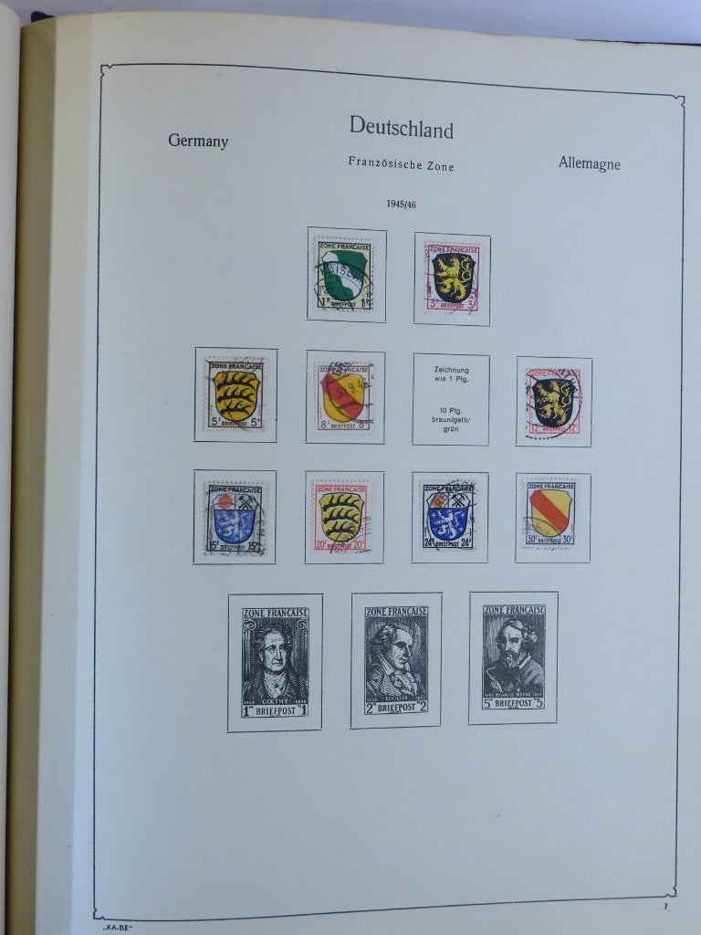 KABE-album DUITSLAND: ZONES/GEB.- mooi kavel (E05) 2/2, Ophalen of Verzenden, Buitenland