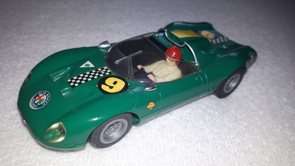 Fleischmann Alfa Romeo Tipo Groen., Kinderen en Baby's, Speelgoed | Racebanen, Gebruikt, Ophalen of Verzenden, Elektrisch, Fleischmann