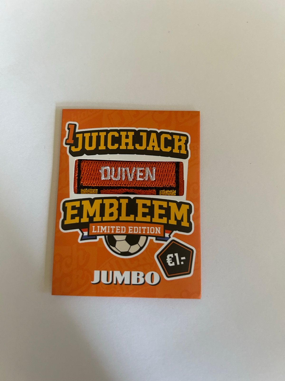 Jumbo Juich embleem Duiven, Jumbo, Ophalen
