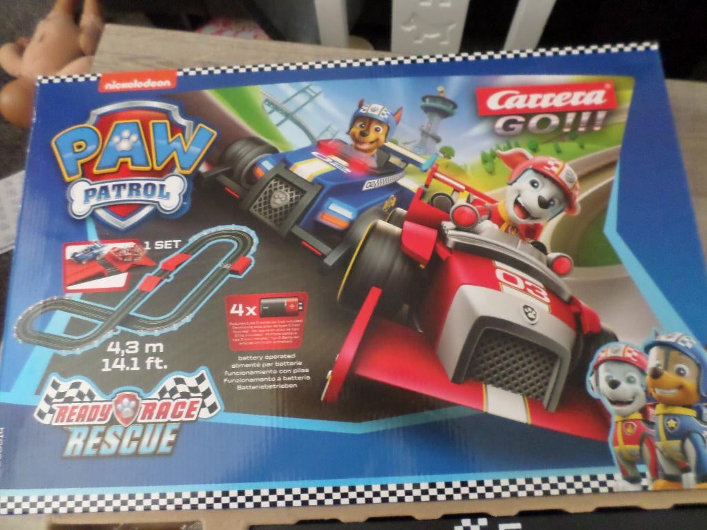 PAW Patrol RACEBAAN, Kinderen en Baby's, Speelgoed | Racebanen, Ophalen of Verzenden, Zo goed als nieuw, Elektrisch, Overige merken