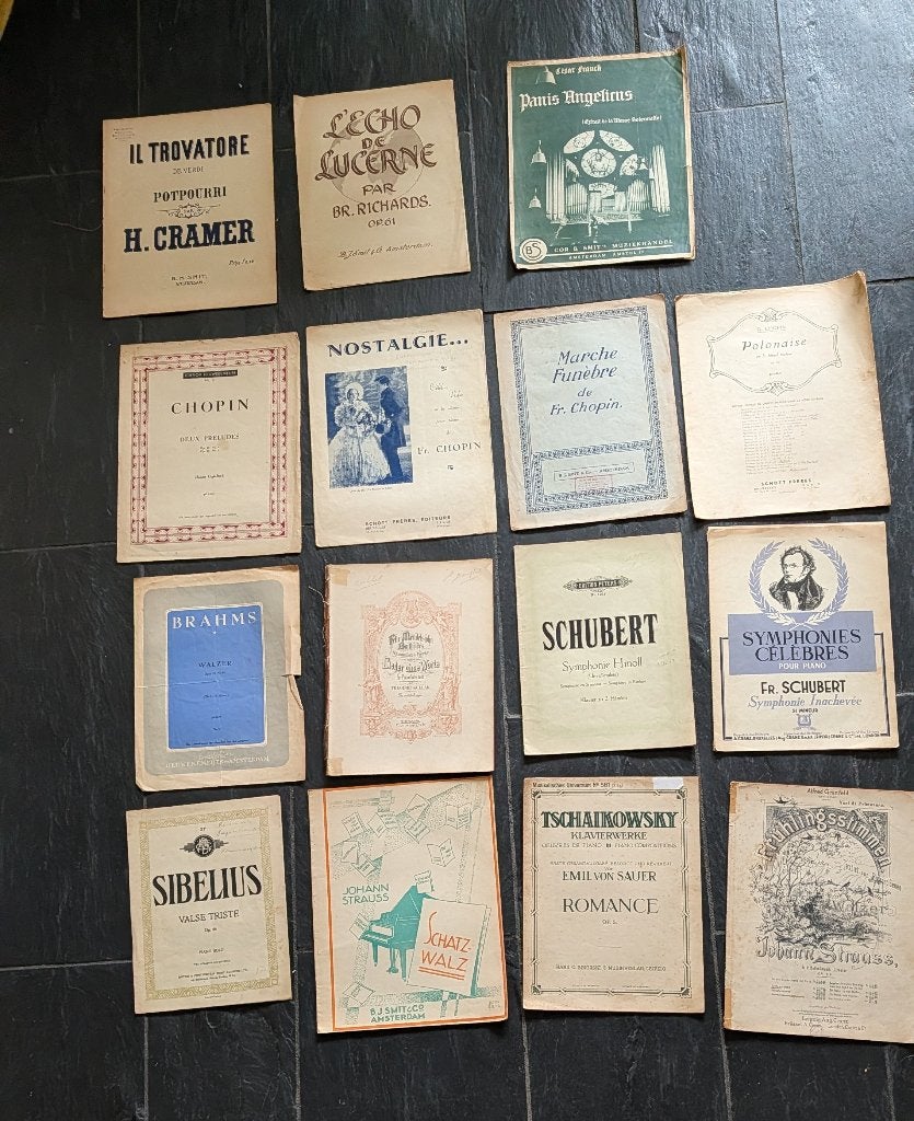 klassieke bladmuziek voor piano, Gebruikt, Klassiek, Ophalen of Verzenden, Artiest of Componist