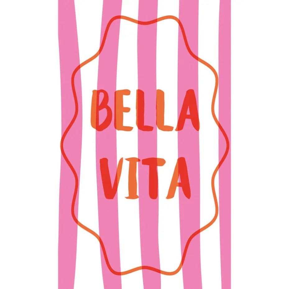 Bella vita behang 280x159 roze, Overige patronen, Overige merken, Ophalen of Verzenden, Roze