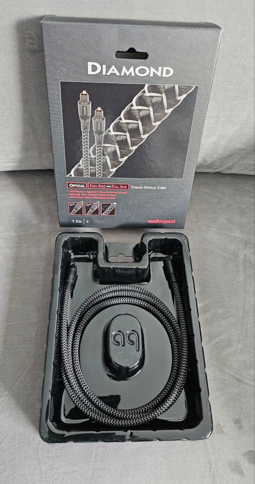 Audioquest Diamond, optische kabel (Toslink)
