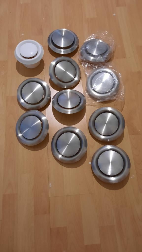 RVS ventilatieroosters, 10 stuks voor 125mm diameter, Ophalen, Afzuiger