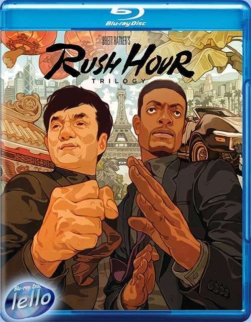 Blu-ray: Rush Hour 1, 2 & 3 (Jackie Chan, Chris Tucker) USNN, Ophalen of Verzenden, Nieuw in verpakking, Actie
