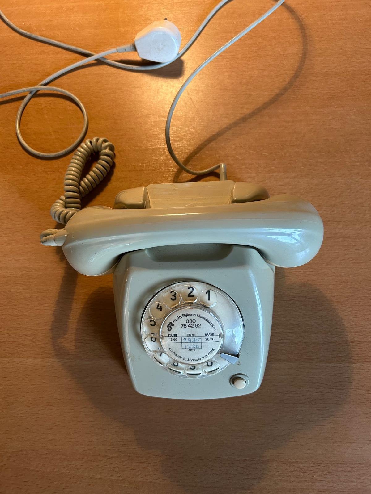 Vintage PTT draaischijf telefoon, Ophalen of Verzenden, Zo goed als nieuw, Met draaischijf