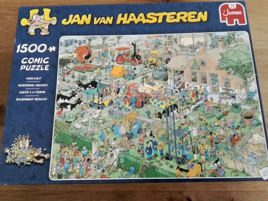 Jan van Haasteren legpuzzel 1500 stukjes, Hobby en Vrije tijd, Denksport en Puzzels, Ophalen, 500 t/m 1500 stukjes, Zo goed als nieuw