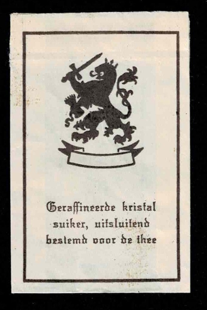 suikerzakje 1534 Wapenschild met Leeuw, Ophalen of Verzenden, Nederland