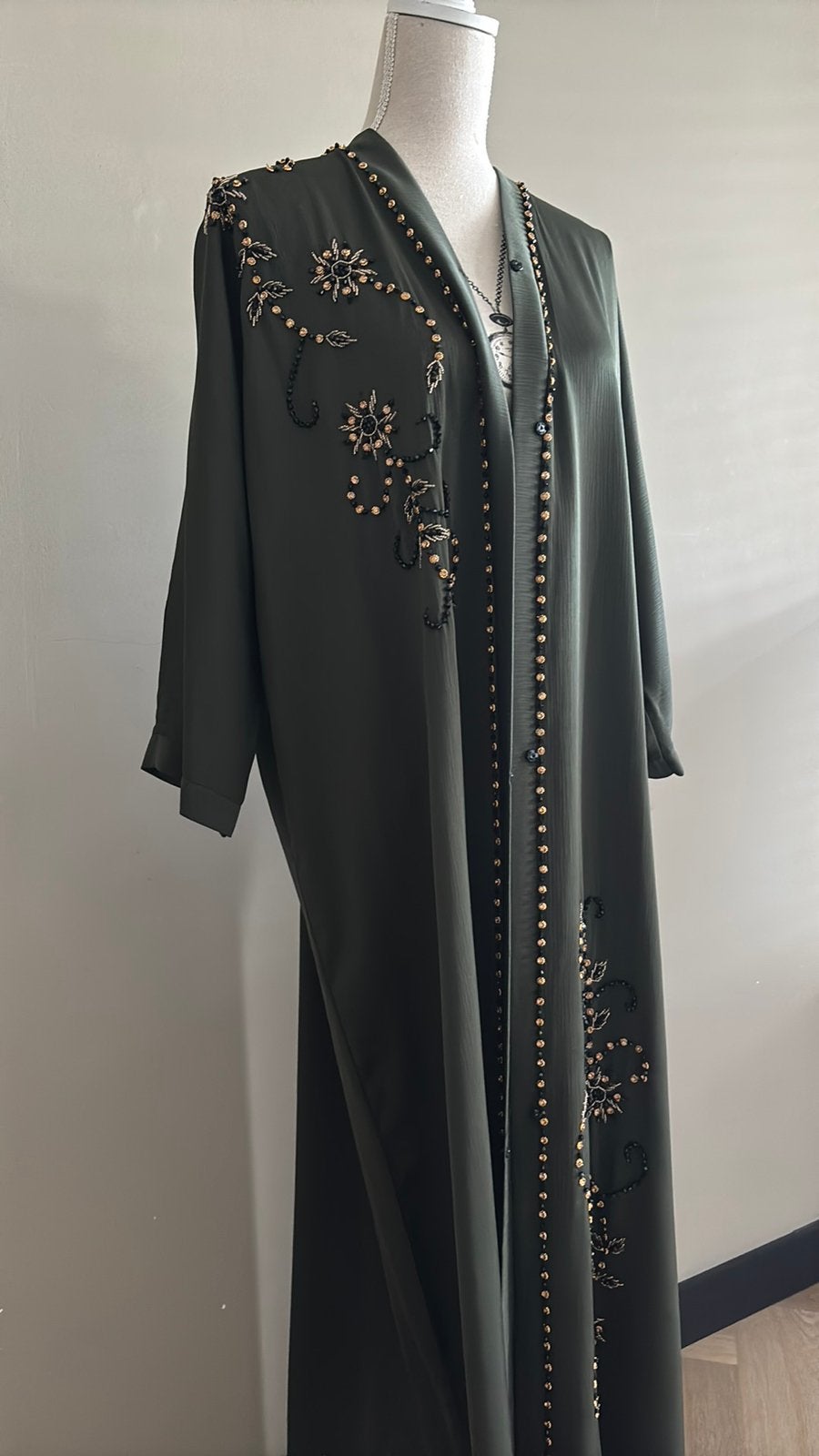 Groene abaya, Ophalen of Verzenden, Zo goed als nieuw, Groen, Overige typen