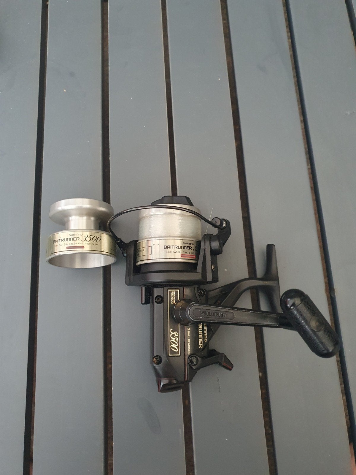 **1 shimano 3500a usa met res. spoel**, Ophalen of Verzenden, Gebruikt, Molen