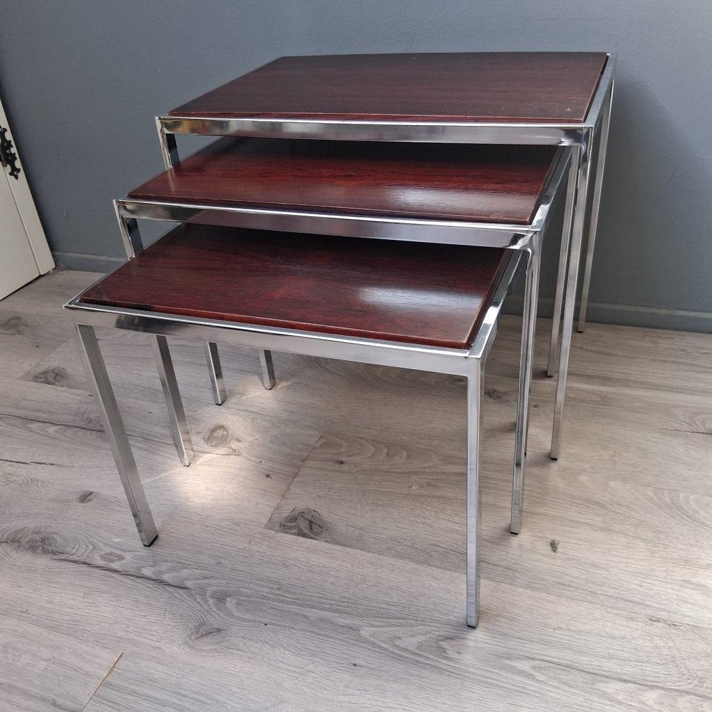 Vintage Pastoe mimiset – Cees Braakman – jaren 60, Minder dan 55 cm, Gebruikt, Metaal of Aluminium, Mid-century, minimalistich
