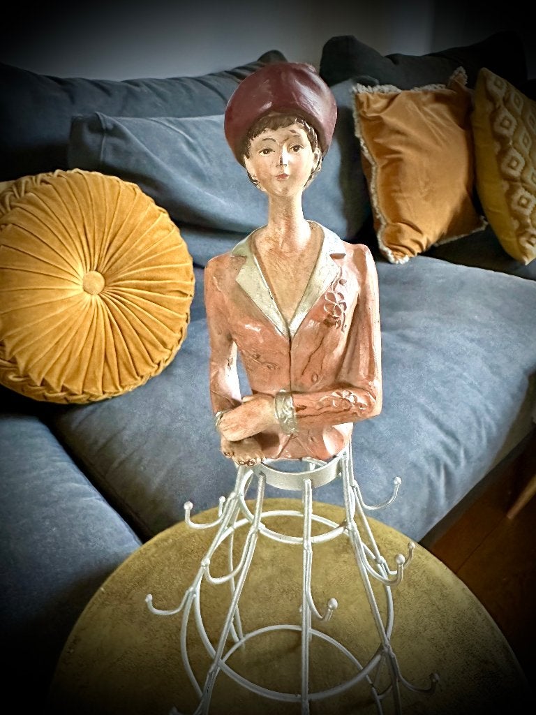 Sieradenhouder vrouw pop doll ketting armband ring standaard, Verzenden