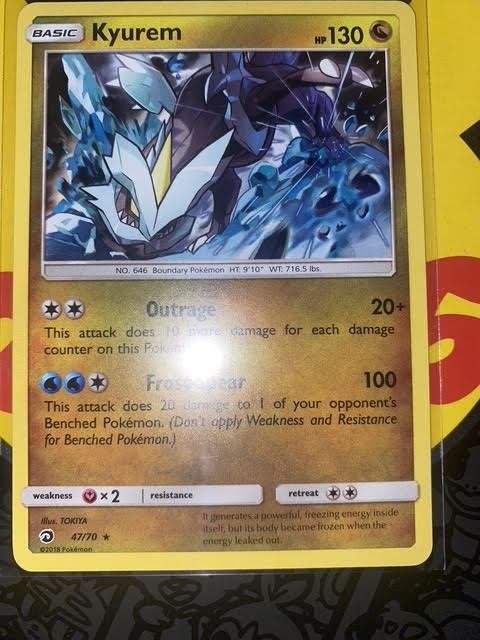 kyurem 47/70 holofoil, Ophalen of Verzenden, Zo goed als nieuw, Losse kaart