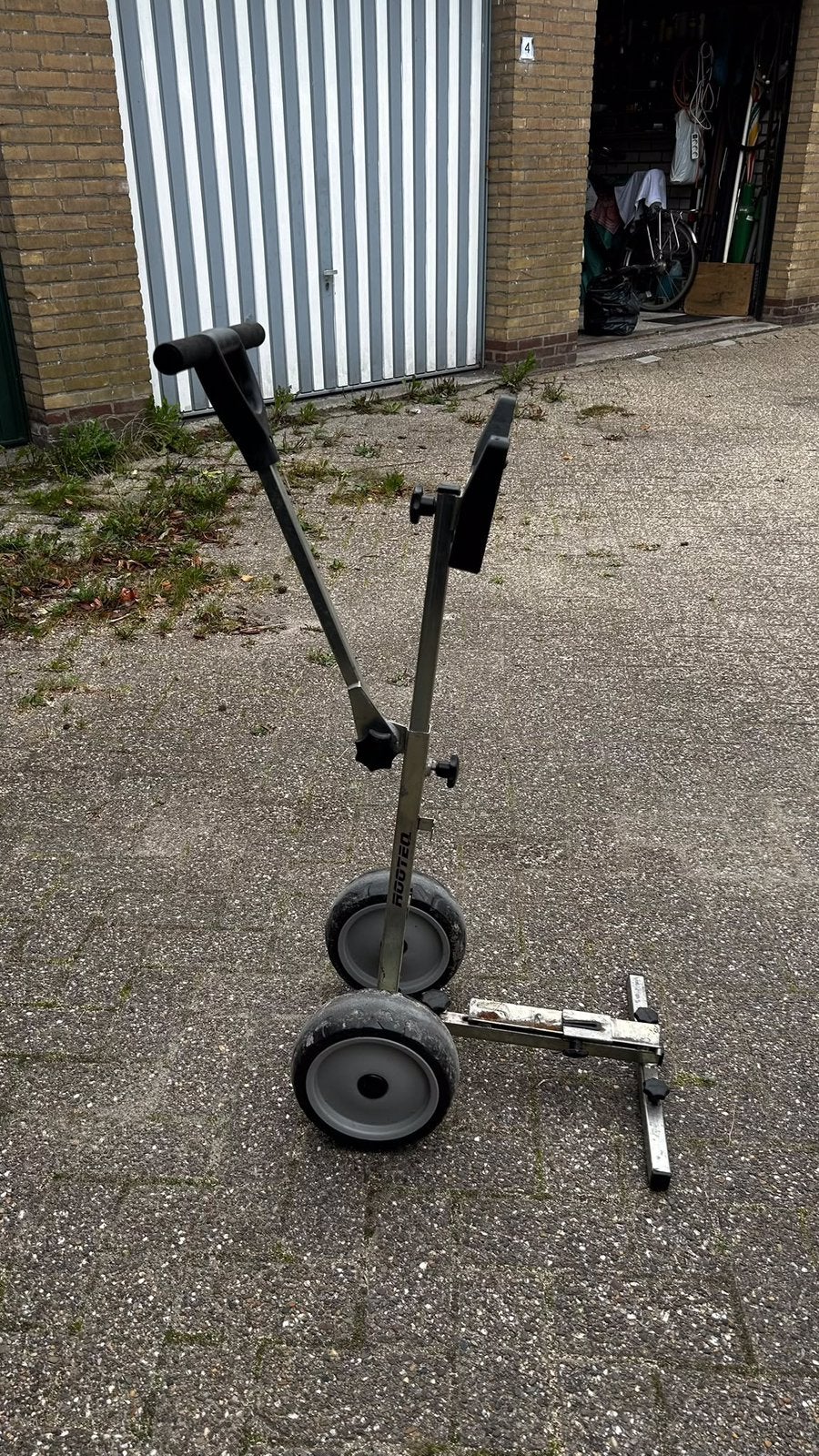 Buitenboordmotor karretje, Ophalen, Gebruikt