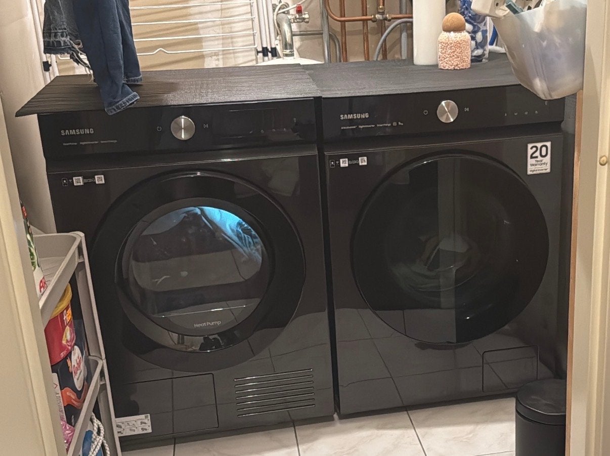 Samsung Bespoke EcoBubble Wasmachine en Droger Set, Witgoed en Apparatuur, Wasmachines, Zo goed als nieuw, Voorlader, 8 tot 10 kg