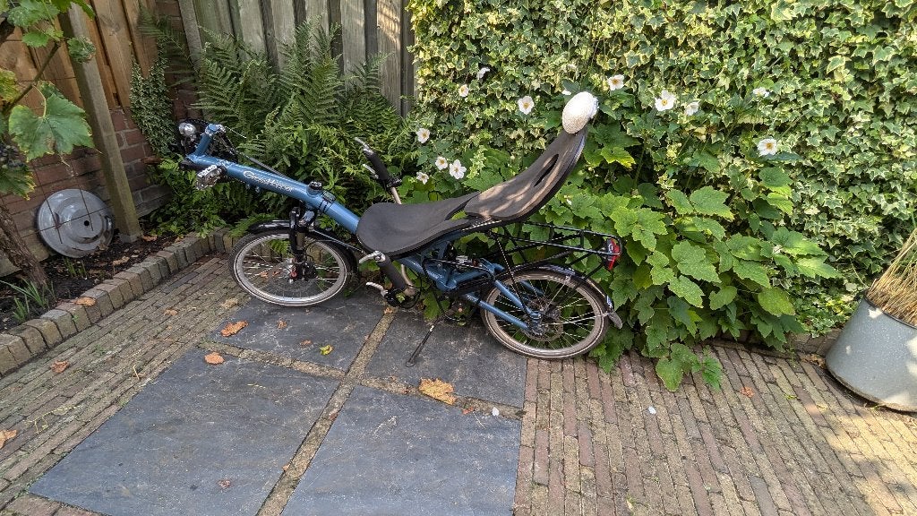 ligfiets, Fietsen en Brommers, Onderstuur, Zo goed als nieuw, Trommelrem, Ophalen